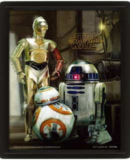WALL ART - STAR WARS DROIDS 3D FRAMED Main Image