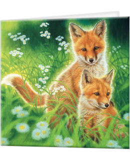 HO 3D LIVELIFE SPRING FOXES POSTIKORTTI Main Image
