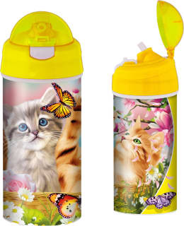 3D DRINKING BOTTLES KITTEN FUN TIME Main Image