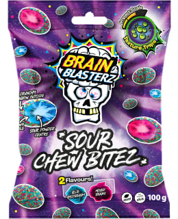 BRAIN BLASTERZ SOUR CHEW BITE 100G PUSSI Main Image