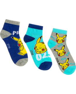 Pokemon lasten lyhytvartiset sukat 3-pack Main Image