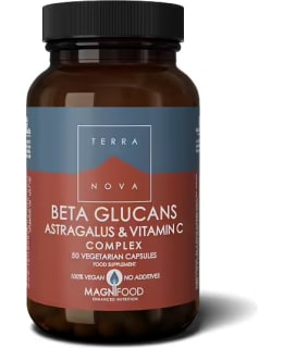 Terranova Beta glucans, Astragalus & Vitamin C Complex 50 kaps. ravintolisä Main Image