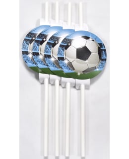 PAPER STRAW FOOTBALL 4PC Main Image