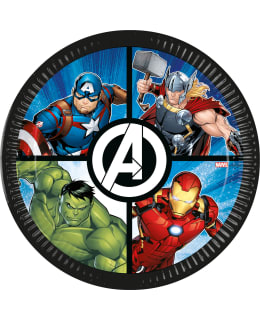 AVENGERS  8 PCS 23 CM PAPER PLATES Main Image