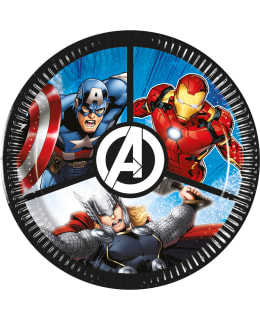 AVENGERS 8 PCS 20 CM PAPER PLATES Main Image