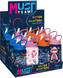 ALUMINUM WATER BOTTLE KIDS WITH A STRAW Main Image