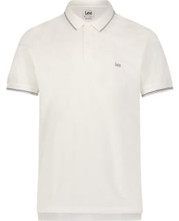 LEE 112349973-BR WHITE-S M.PIQUE POLO Main Image