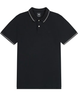 LEE 112363659-BLACK-M M.PIQUE POLO Main Image