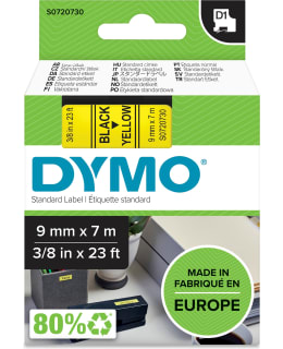 DYMO D1 9MM KELTAINEN TARRATEIPPI Main Image