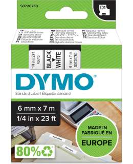 DYMO D1 6MM VALKOINEN TARRATEIPPI Main Image