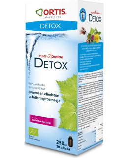 METHODDRAINE DETOX 250 ML VADELMA-KARP. Main Image