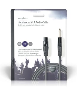 NEDIS XLR 3P-6,3MM MONO NA-UR 10M AUDIOK Main Image