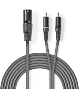 NEDIS XLR 3P-2RCA UR-UR 1,5M AUDIOKAAPEL Main Image