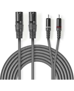 NEDIS 2XLR 3P-2RCA UR-UR 1,5M AUDIOKAAPE Main Image