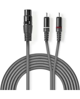 NEDIS XLR 3P-2RCA NA-UR 1,5M AUDIOKAAPEL Main Image