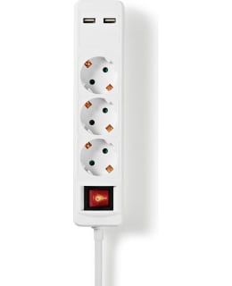 NEDIS EXSO315UFSWT 1,5M WHITE EXT.CORD Main Image
