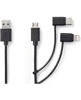 NEDIS CCGL60620BK10 3 IN 1 KAAPELI USB Main Image