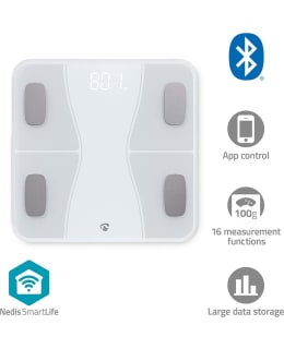 NEDIS BTHPS11WT SMARTLIFE ÄLYVAAKA BLU Main Image