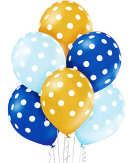 POLKADOTS 6KPL ILMAPALLO SININEN Main Image