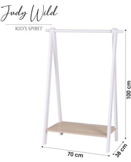 Judy Wild children's clothes rack with shoe shelf Main Image