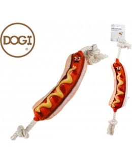 DOGI HOTDOG ON ROPE PET PLUSH TOY Main Image