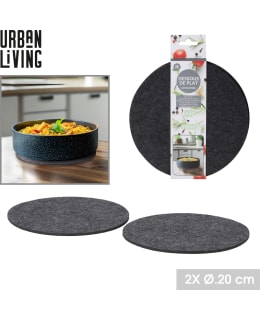 URBAN LIVING 20 cm huopa-alusta 2 kpl Main Image