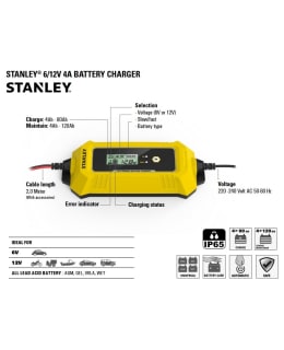 STANLEY 6-12V 4AH AKKULATURI Main Image