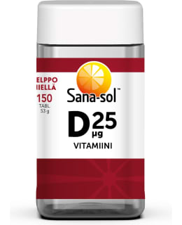 SANA-SOL 150TABL D25µG VITAMIINI Main Image
