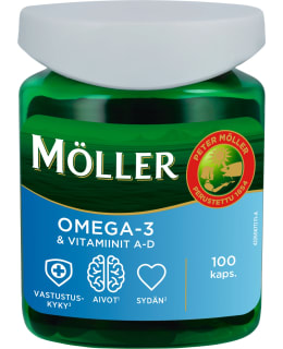 MÖLLER OMEGA-3 & VITAMIINIT A-D 90G Main Image