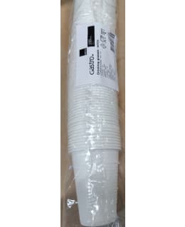 ROSA WHITE PLASTIC CUP MP210 PP, 100 PCS Main Image