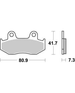 SBS 23-104HF  BRAKEPADS CERAMIC Main Image