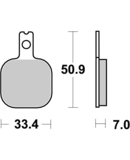 SBS BRAKEPADS CARBON TECH REAR Main Image