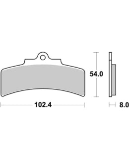 SBS BRAKEPADS CARBON TECH REAR Main Image