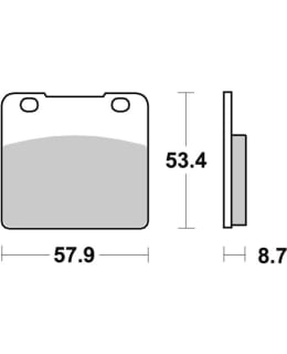 SBS BRAKEPADS SINTERED REAR Main Image