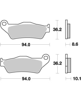 SBS 23-742HF  BRAKEPADS CERAMIC Main Image