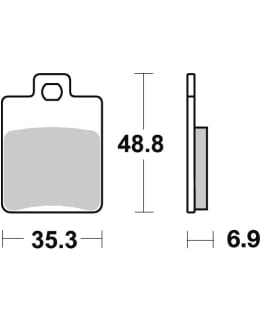 SBS 23-142MS  BRAKEPADS MAXI SINTER Main Image