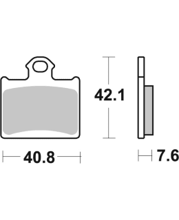 SBS 23-872CS  BRAKEPADS CARBON SILVER Main Image