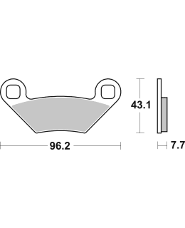 SBS 23-899RSI  BRAKEPADS RACING SINTERE Main Image