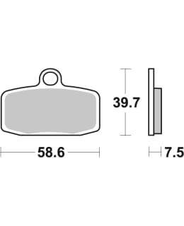 SBS 23-885CS  BRAKEPADS CARBON SILVER Main Image