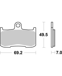 SBS BRAKEPADS EVO SINTER Main Image