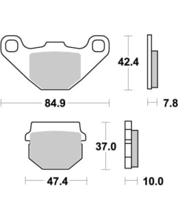 SBS BRAKEPADS HM SCOOTER Main Image