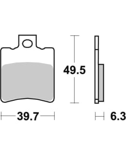 SBS BRAKEPADS HM SCOOTER Main Image