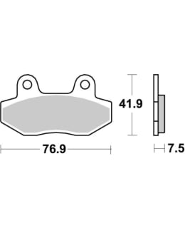 SBS BRAKEPADS HM SCOOTER Main Image