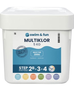 SWIM&FUN MULTIKLOR MAXI TAB 200G 5KG Main Image