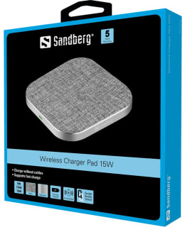SANDBERG WIRELESS CHARGER PAD 15W Main Image