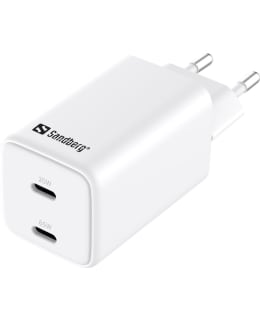 SANDBERG AC CHARGER DUAL USB-C 65W EU Main Image