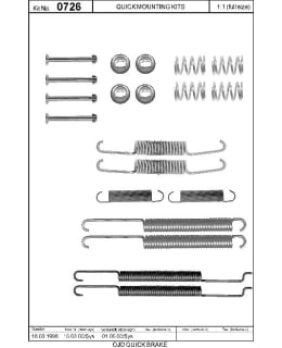 OJD Quick Brake OJD-105-0726 Jarrukenkien asennussarja Main Image