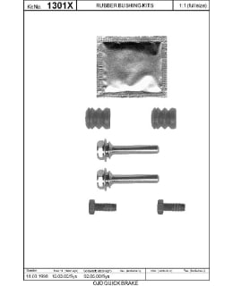 OJD Quick Brake OJD-113-1301X Jarrusatulan tappisarja Main Image