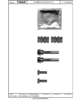 OJD Quick Brake OJD-113-1364X Brake caliper pin set Main Image