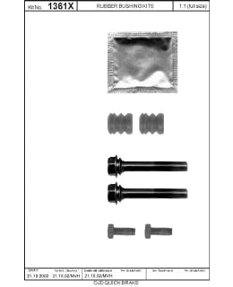 OJD Quick Brake OJD-113-1361X Brake caliper pin set Main Image